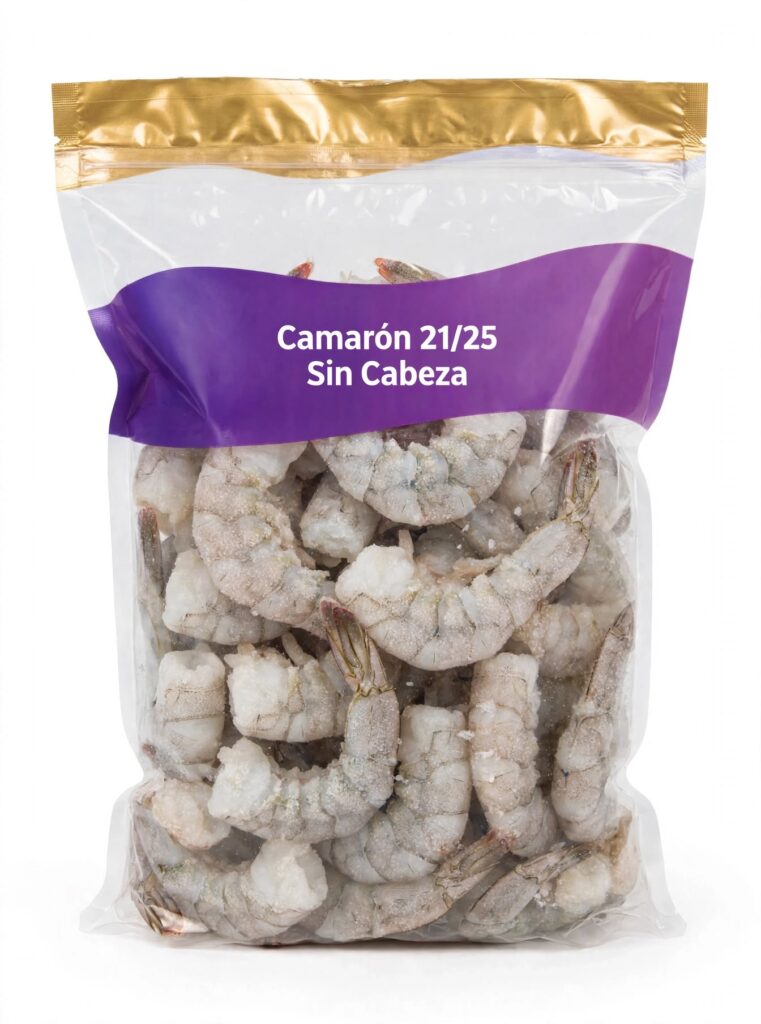 Camarón 21/25 Sin Cabeza Bolsa de 1 Kg | Friizco