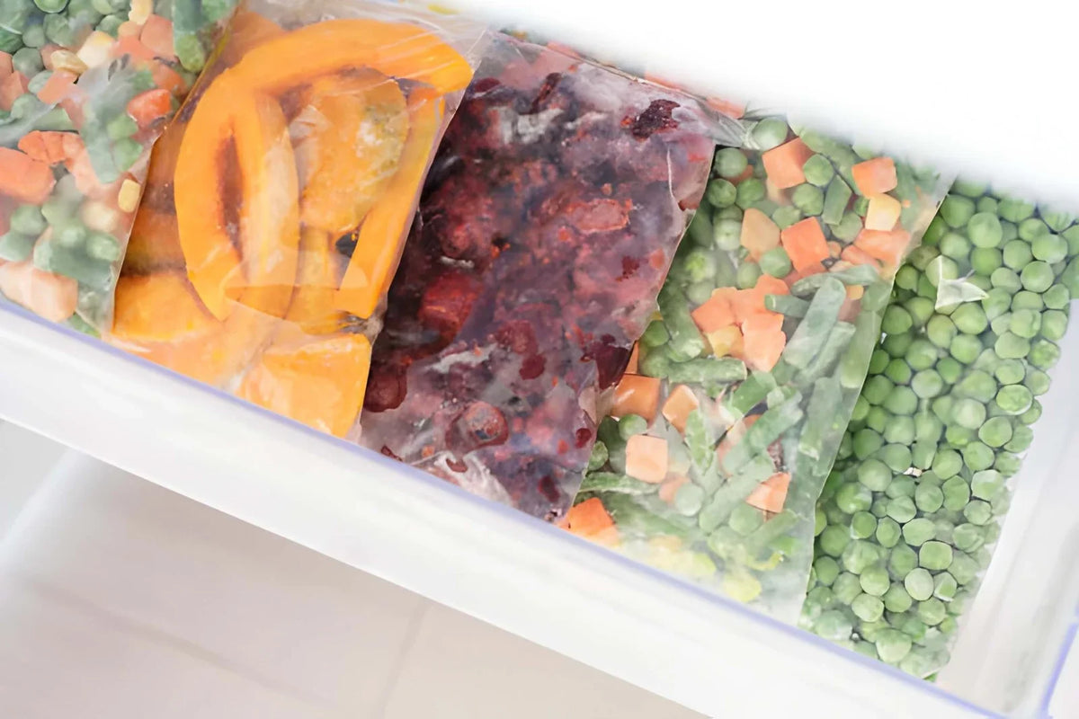 Frutas y verduras congeladas en Playa del Carmen