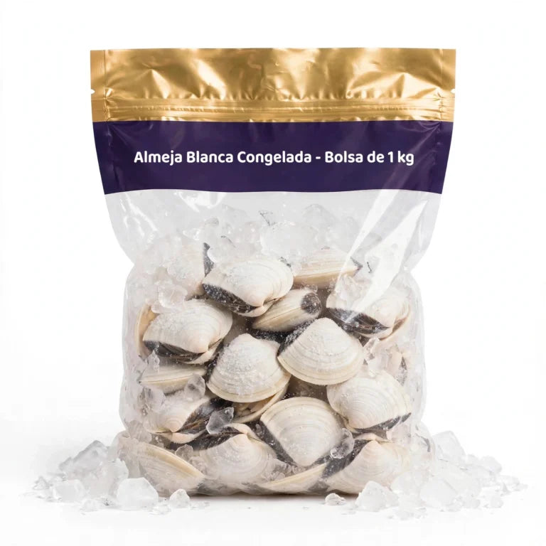 Almeja Blanca Congelada – Bolsa de 1 kg