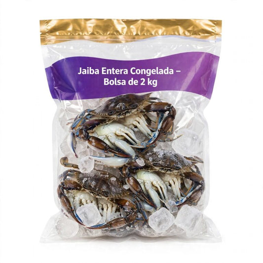 Jaiba Entera Congelada – Bolsa de 2 kg